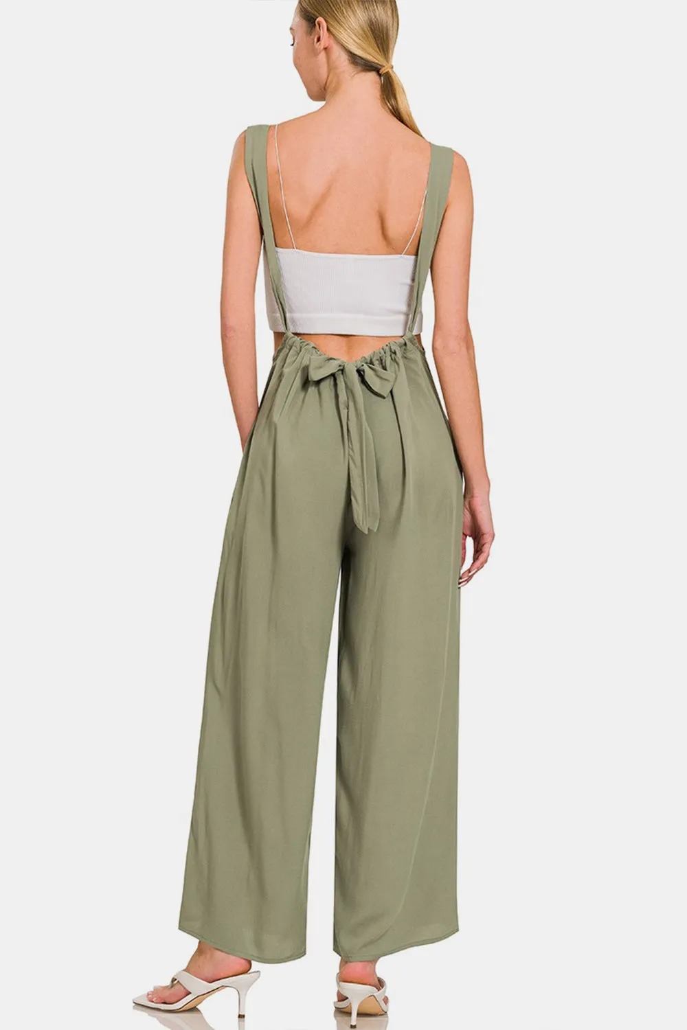 🌼 Zenana Pocketed Wide Strap Wide Leg Overalls 🌼