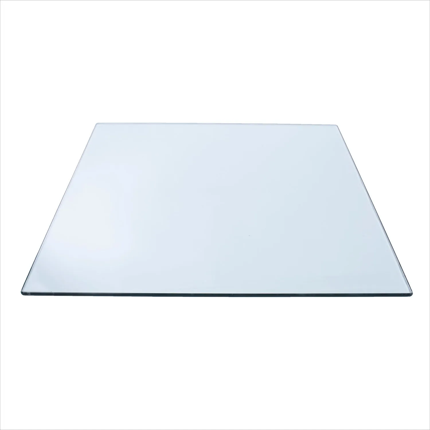 14" Square Clear Glass Table Tops