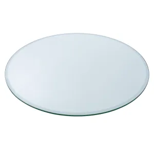 17" Round Clear Glass Table Tops