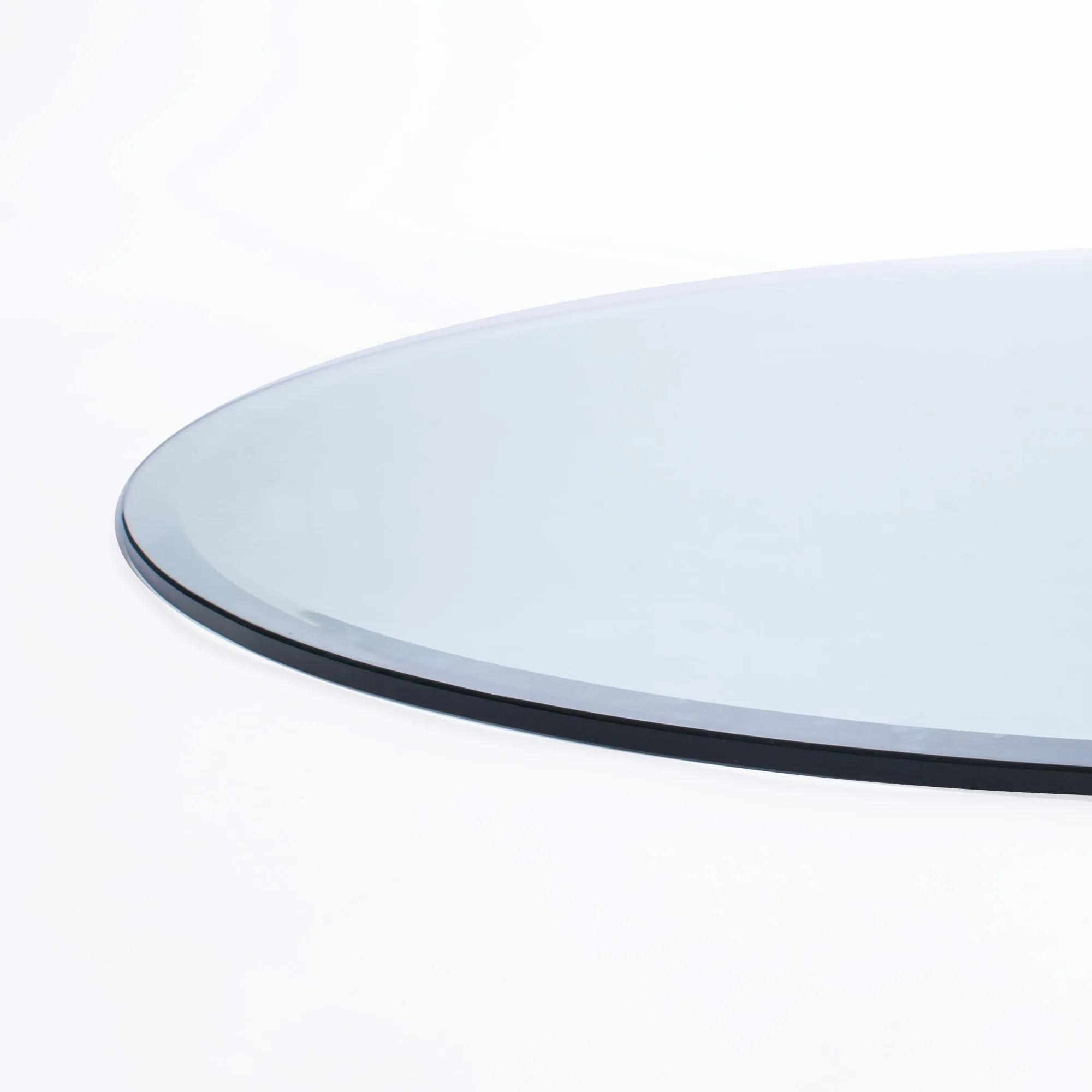 18" Round Clear Glass Table Tops