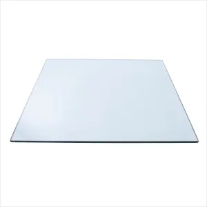 20" Square Clear Glass Table Tops