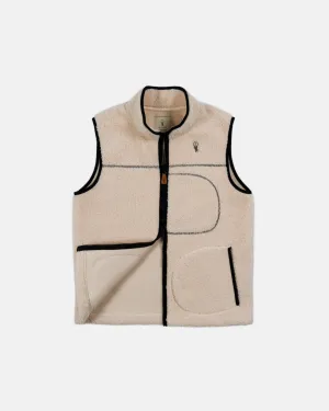 Alfré Cream Fleece Gilet