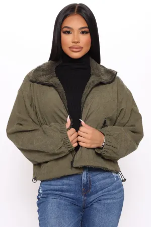 All Fun And Games Jacket - Olive