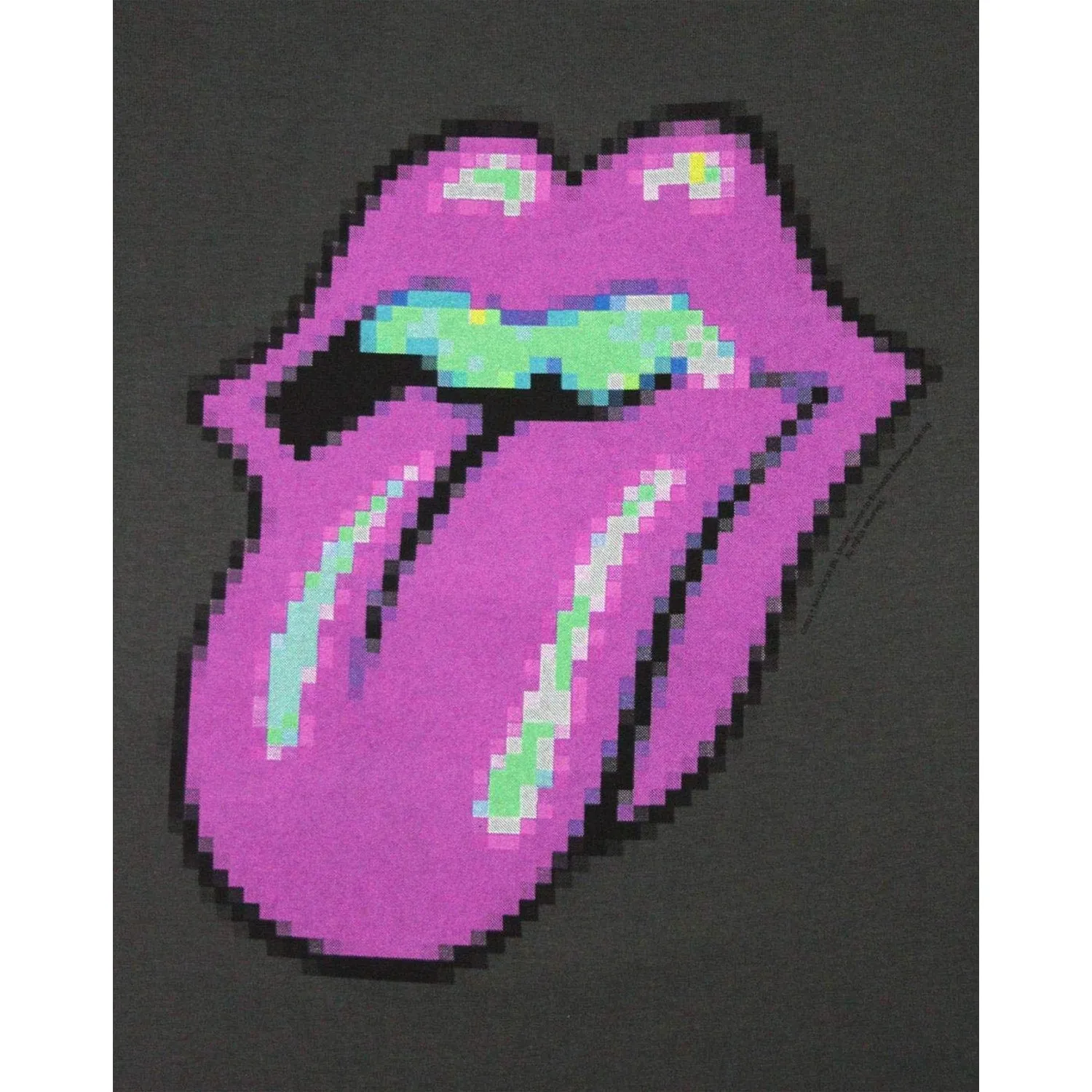 Amplified Womens/Ladies Pixel Lick The Rolling Stones Tank Top