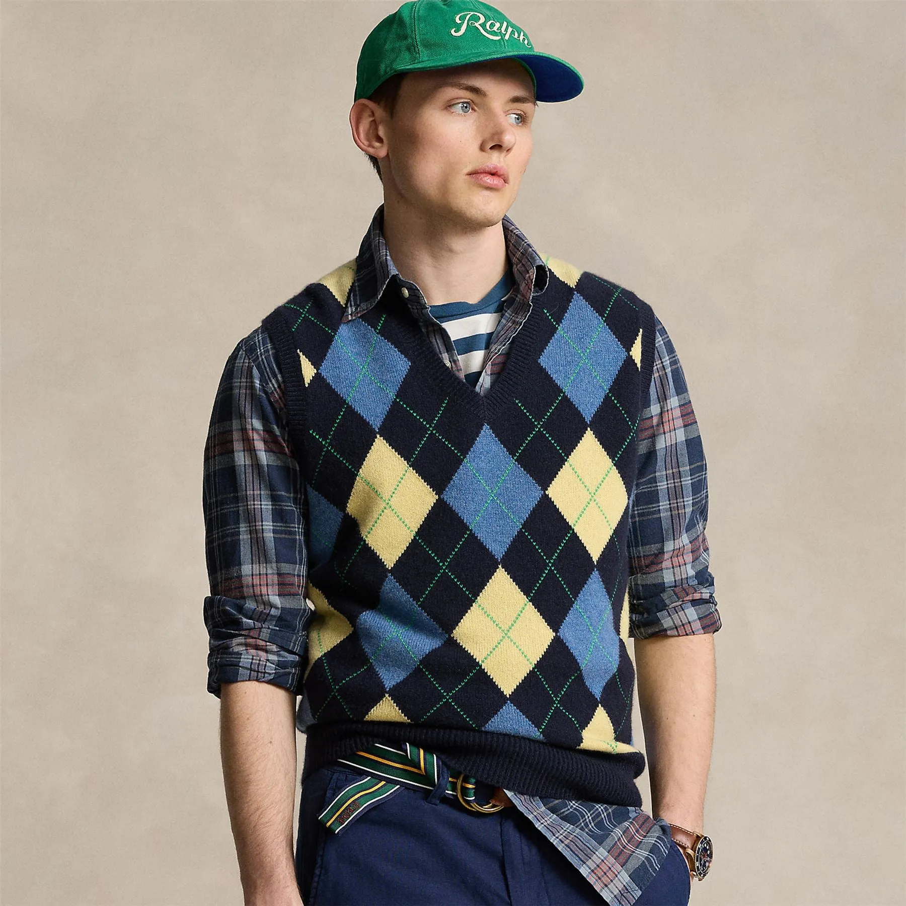 Argyle Vest Navy Combo - SS24