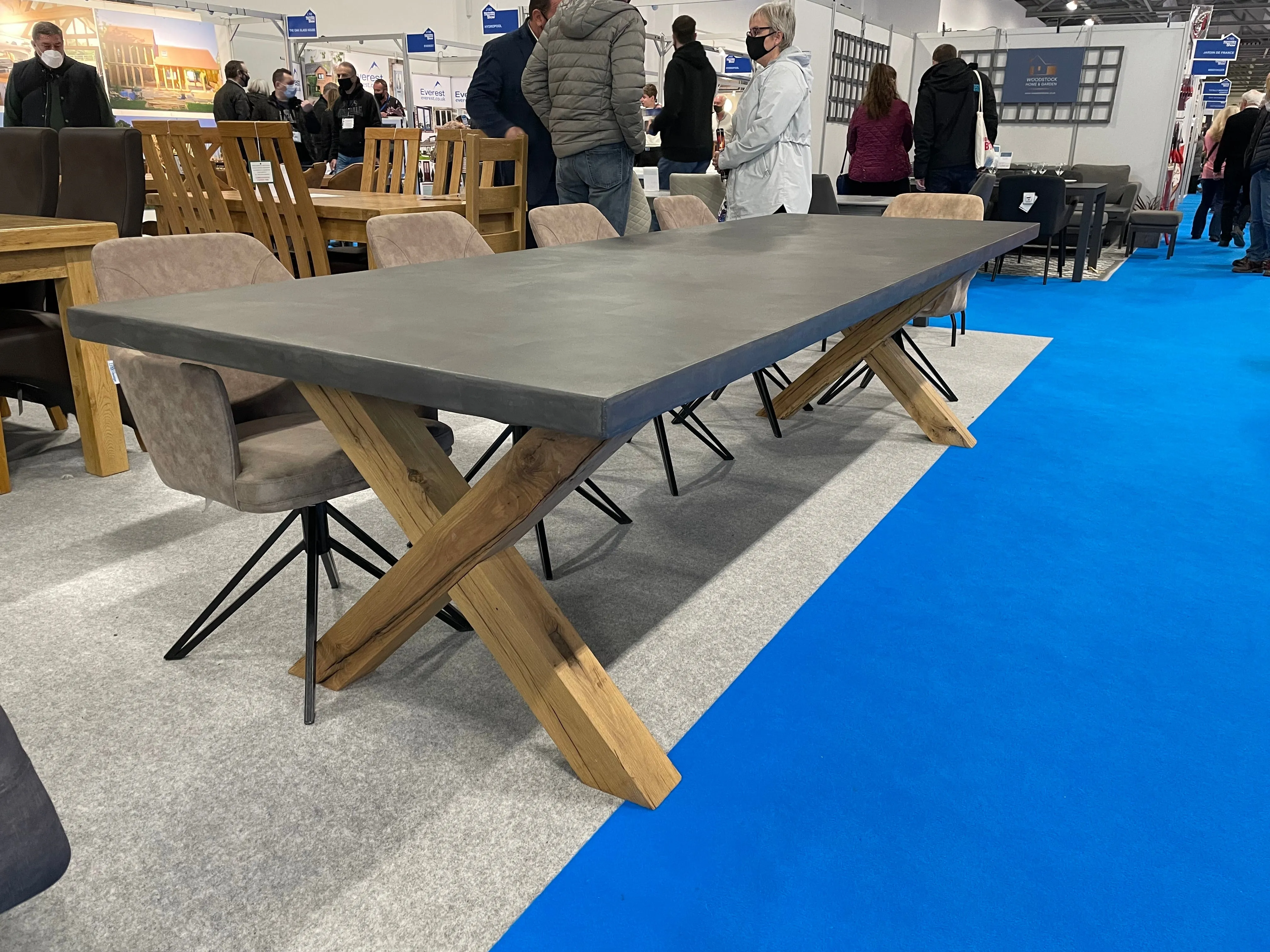 Atlas Polished Concrete Dining Table