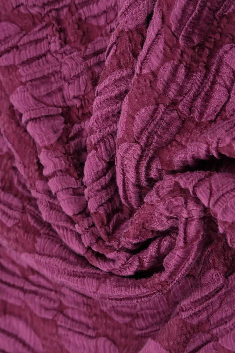 Balloon Magenta Circle Silk Linen Jacket