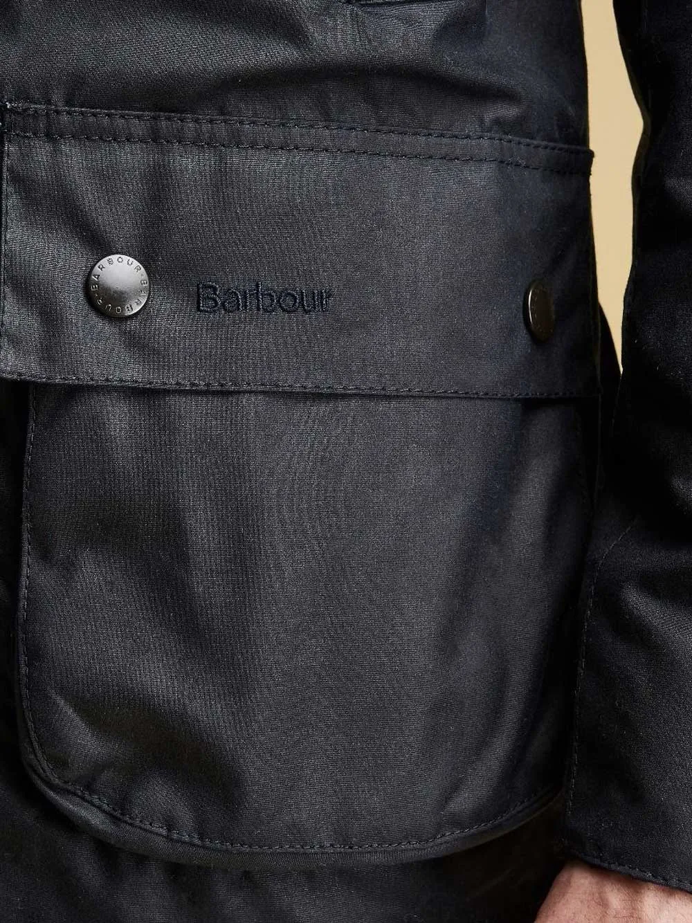 BARBOUR Ashby Wax Jacket - Mens - Navy