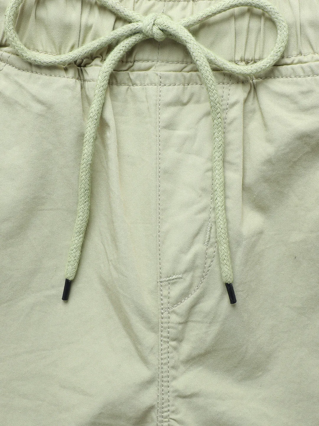 Boys Cotton Sage Green Cargo