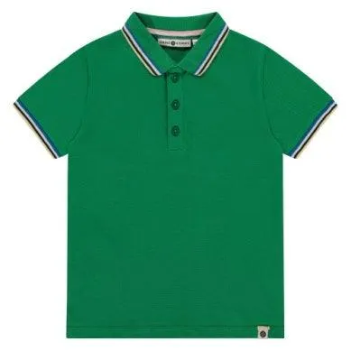 Boys Tops | S/S Polo- Green | BABYFACE