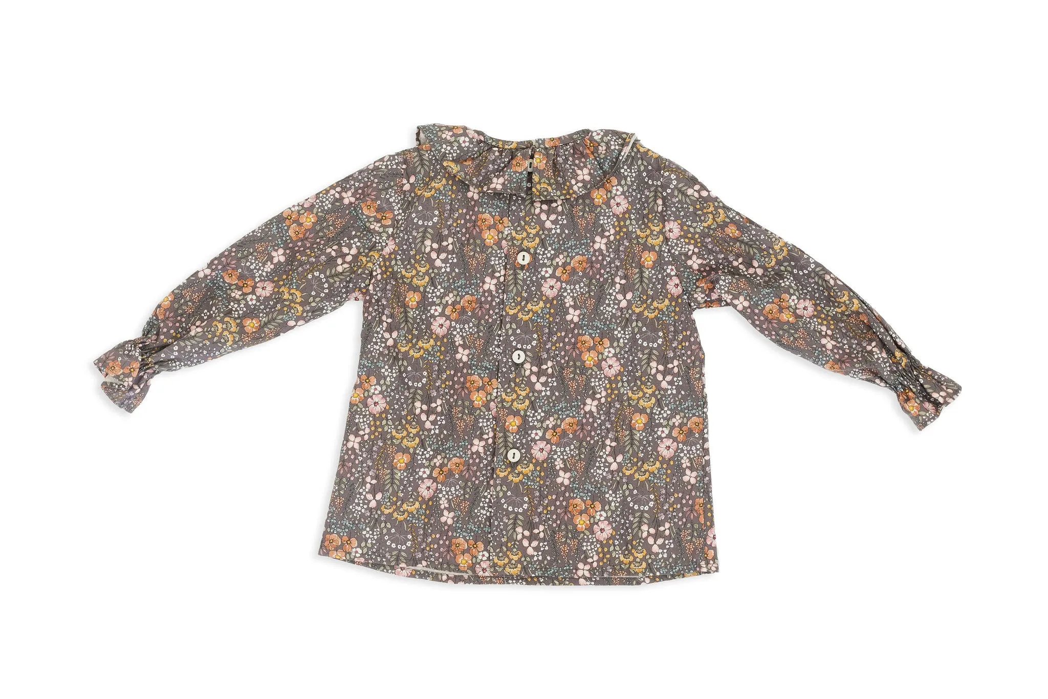 Brown & Dusty Pink Floral Shirt