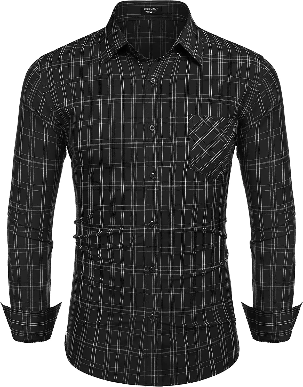 Business Button Up Plaid Shirts (US Only)