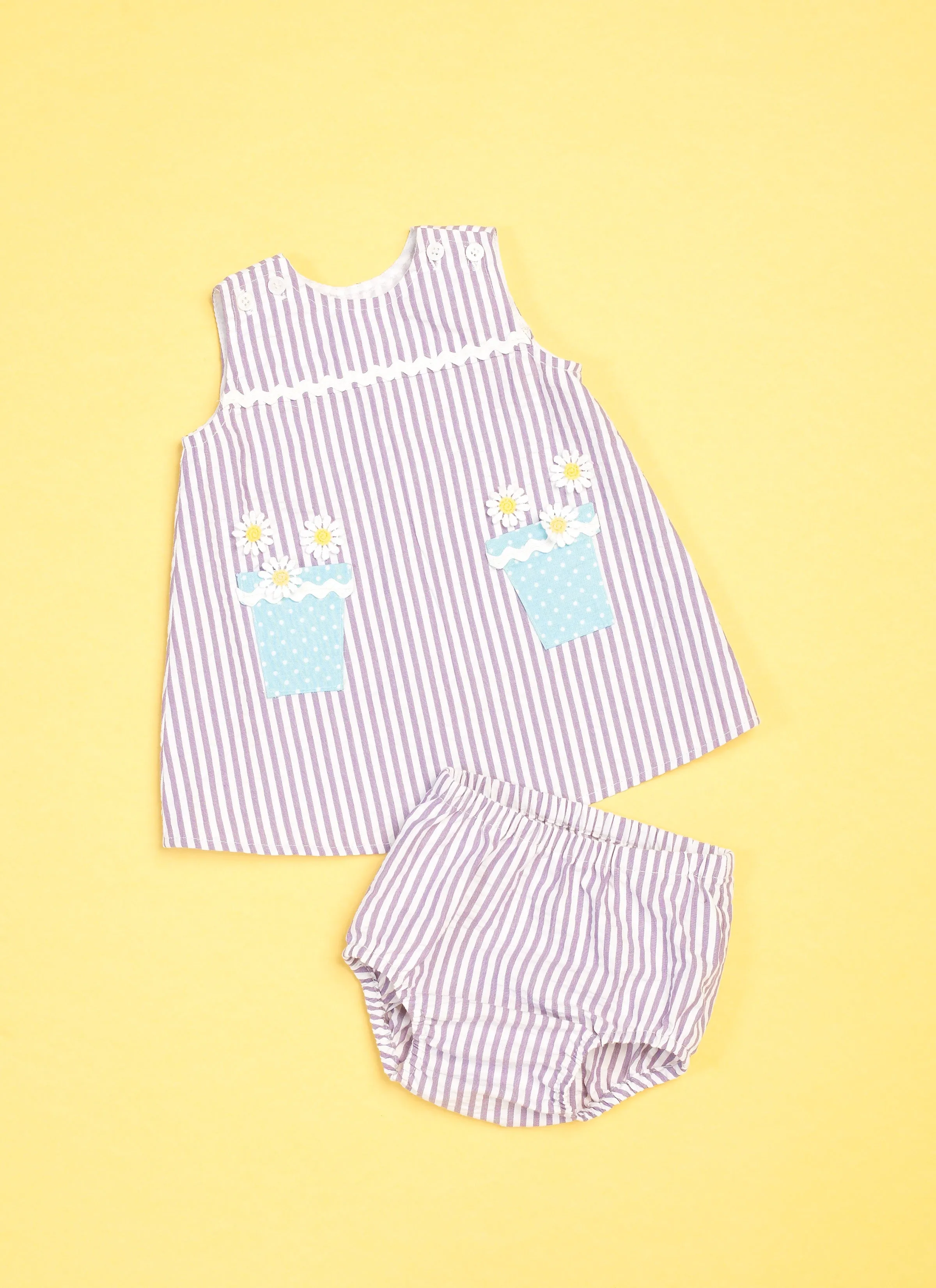 Butterick Pattern B6905 Baby Overalls, Dress and Panties