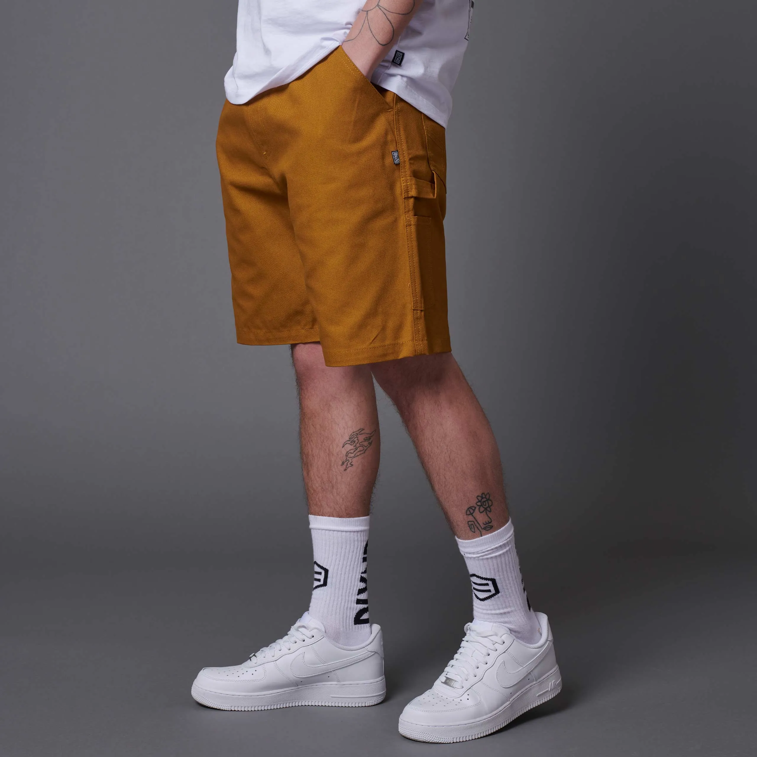 Canvas Easy Carpenter Shorts Caramel