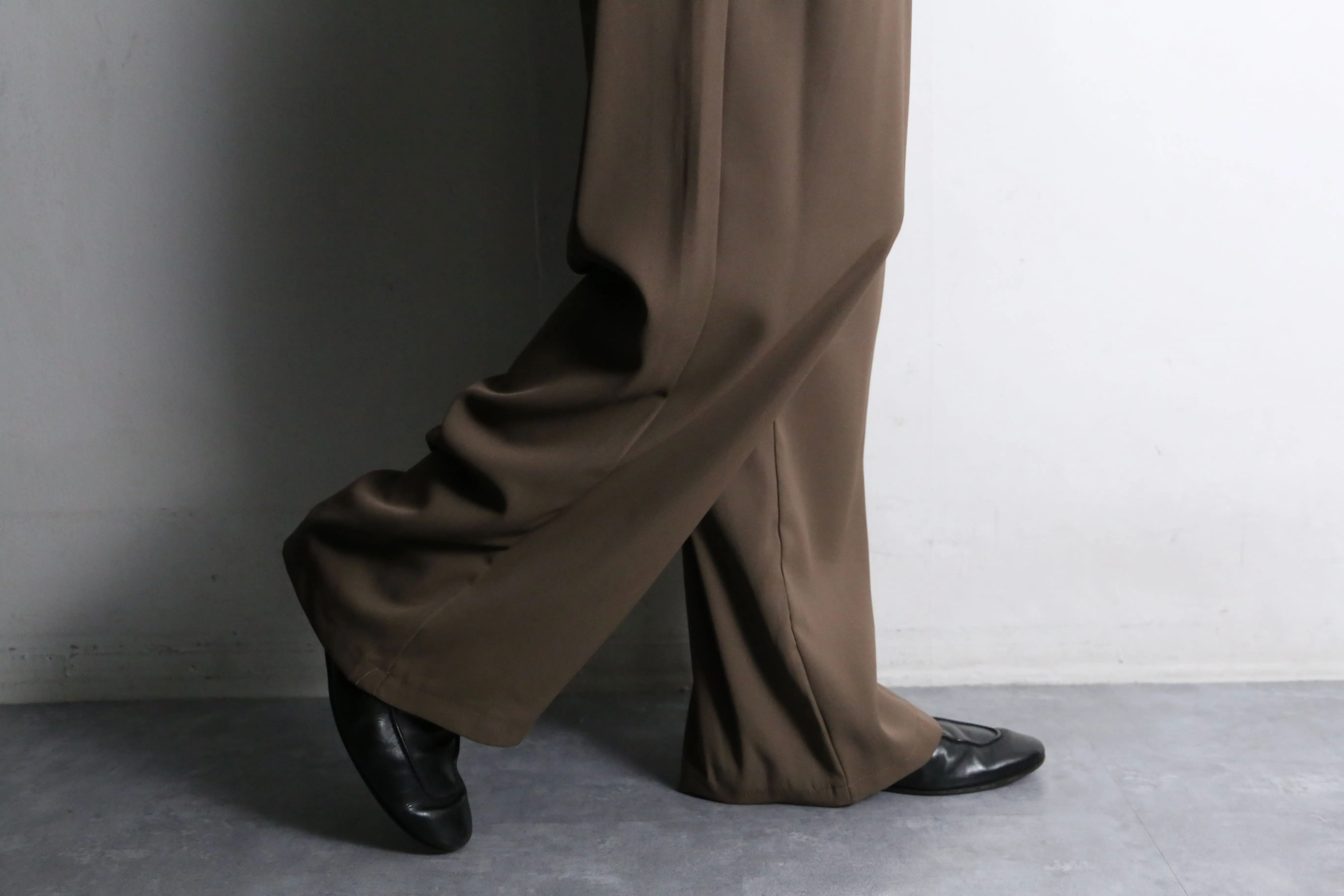 chocolate brown wide easy pants