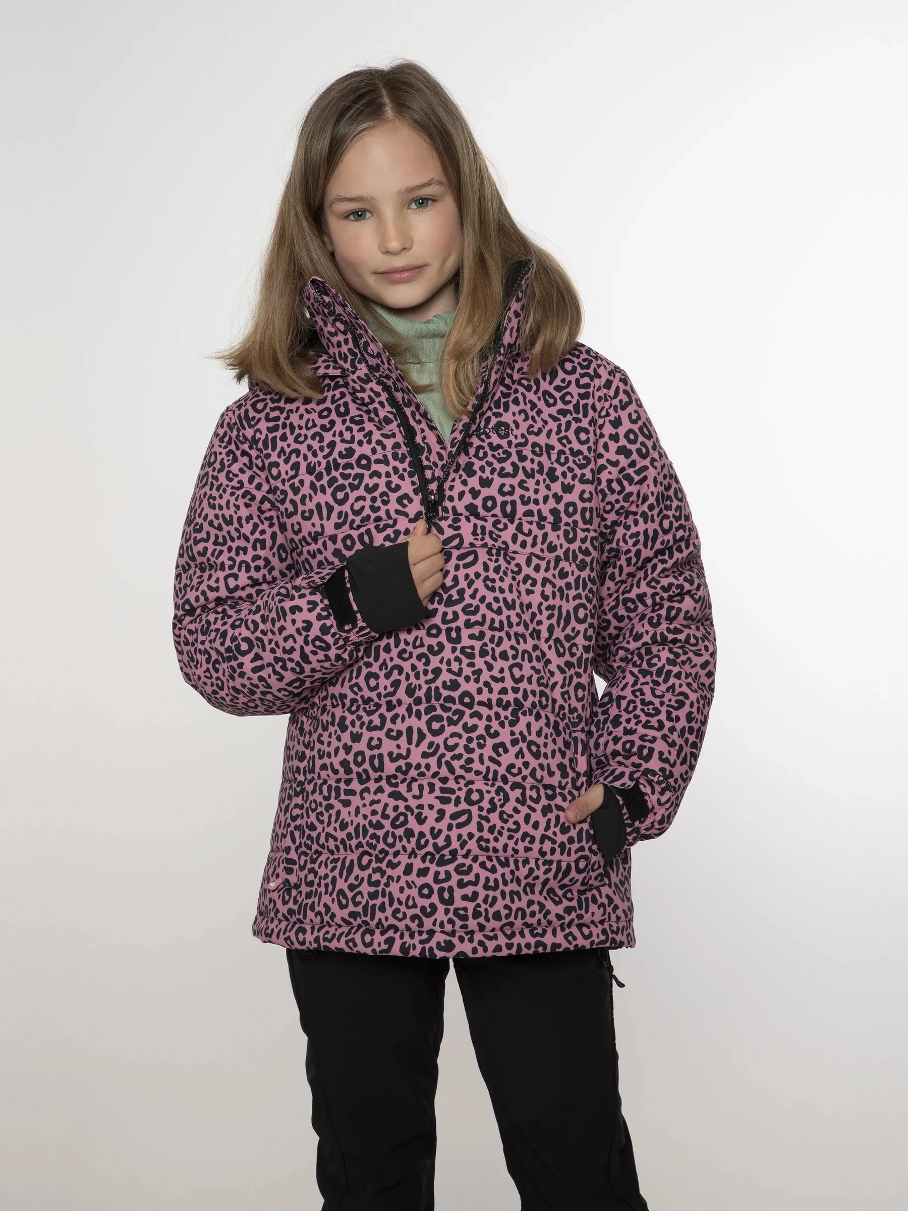 Cloudye jr Leopard anorak ski jacket