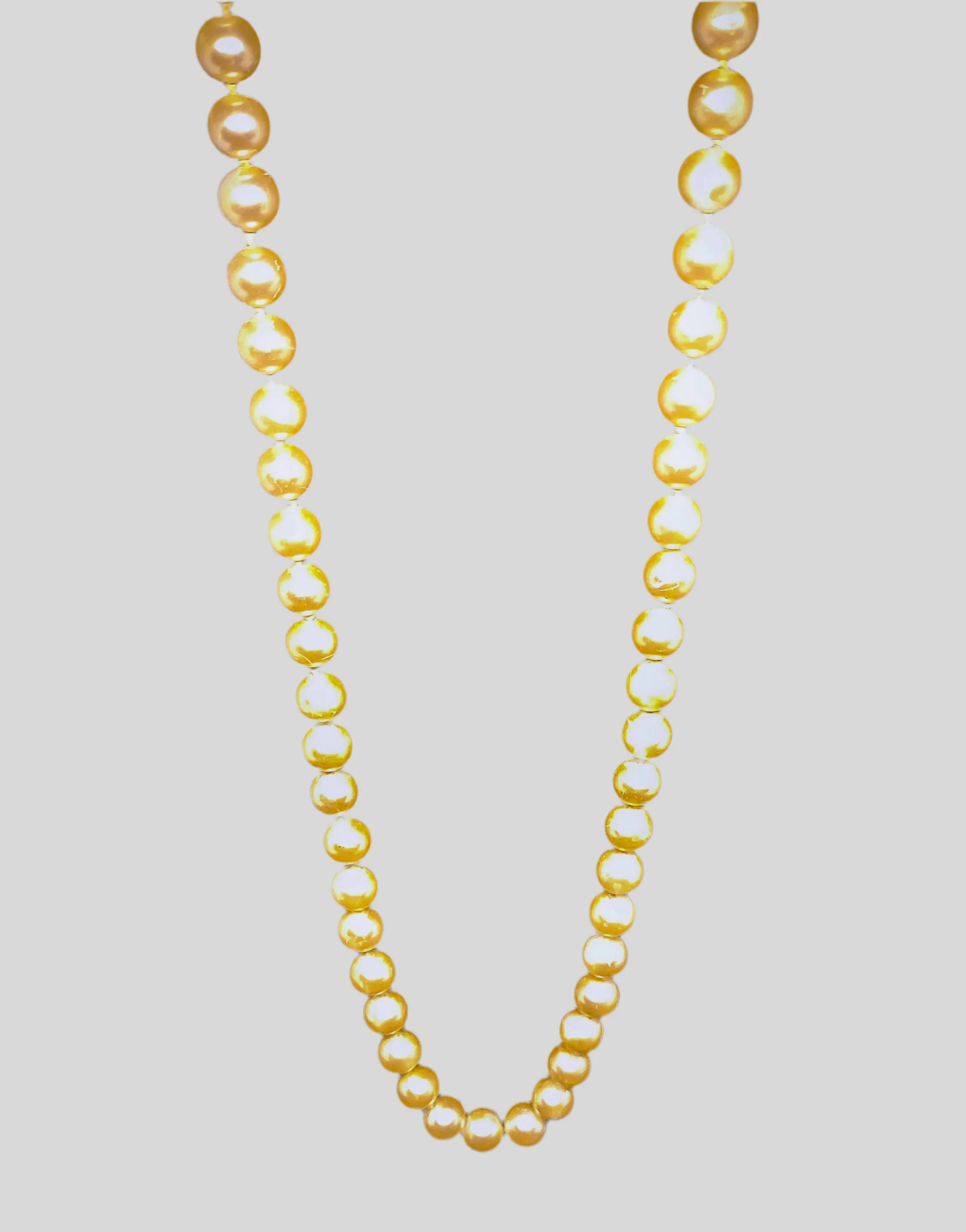 Costume Pearl Strand Necklace 24"