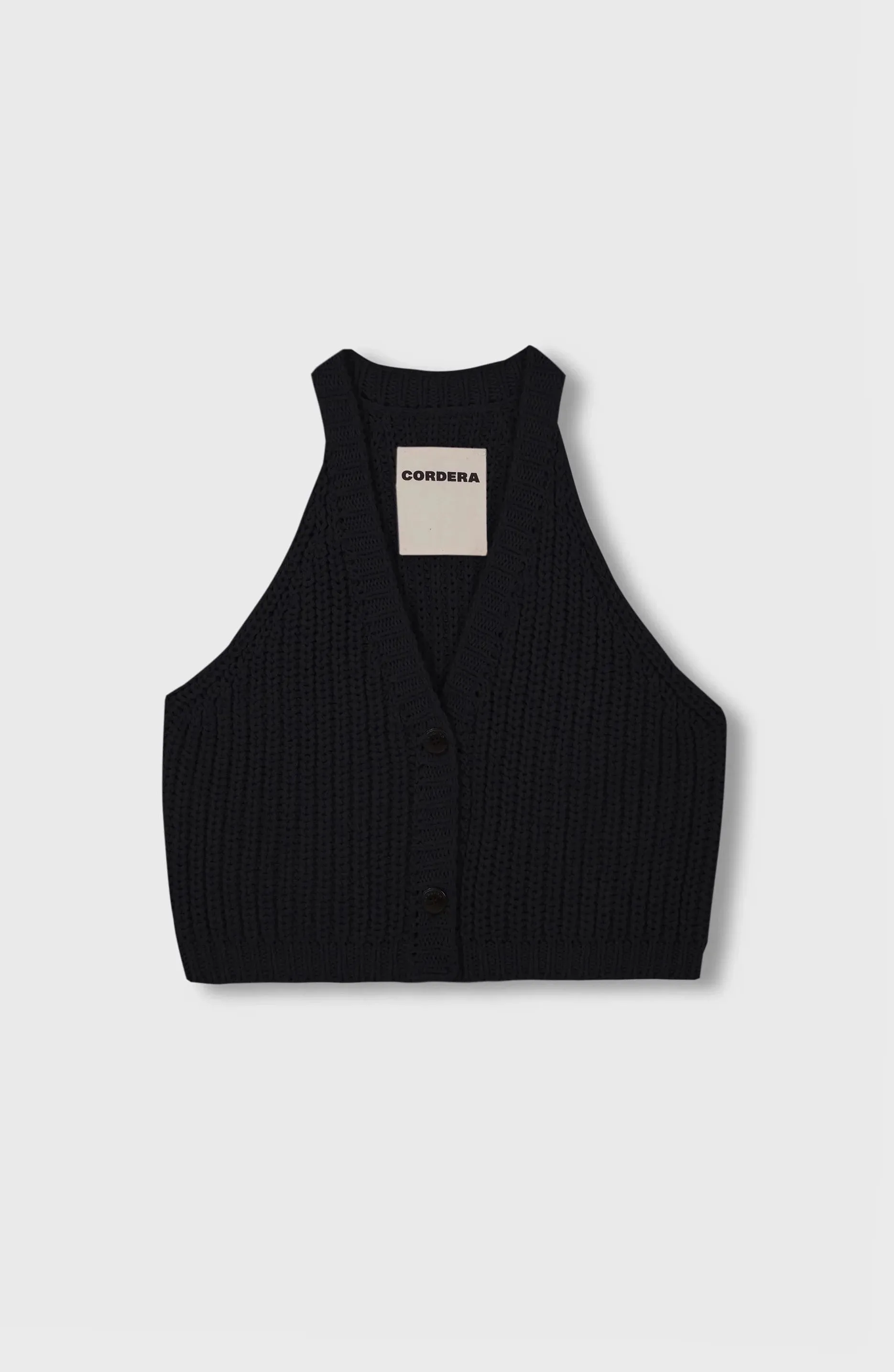 Cotton Waistcoat, Black