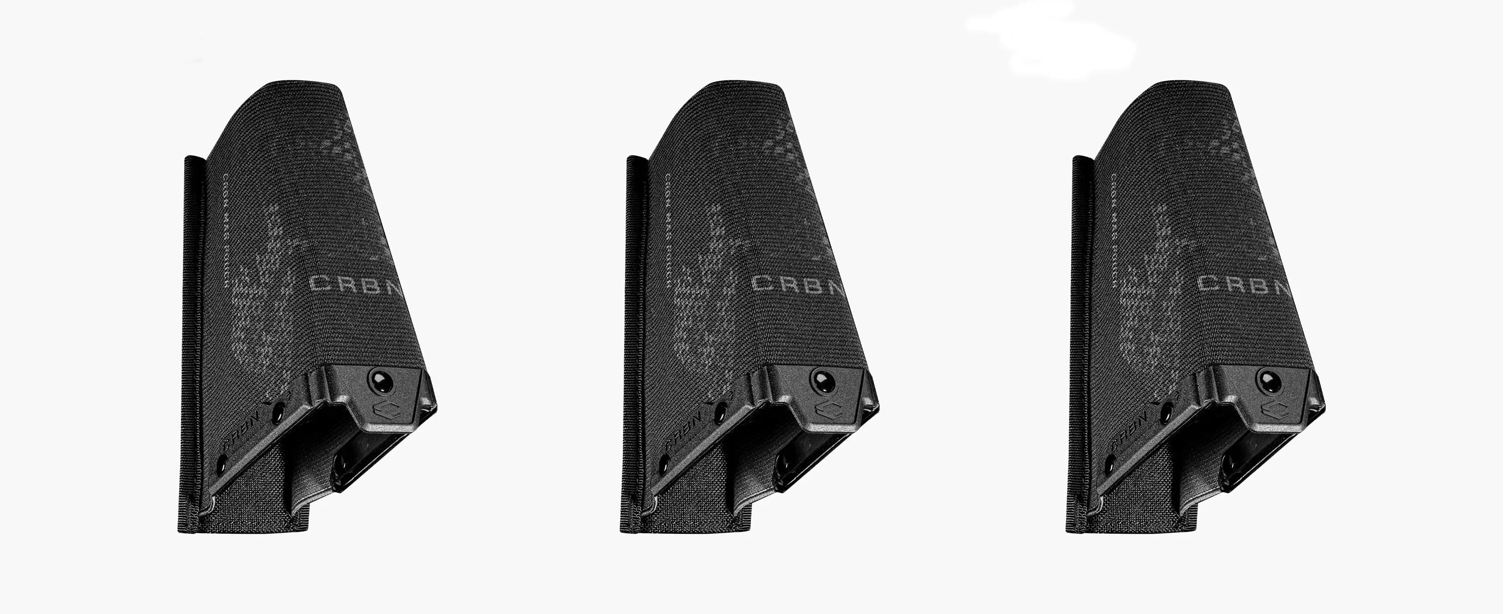 CRBN Carbon Paintball Molle Mag Pouch - 3 Pack - Black