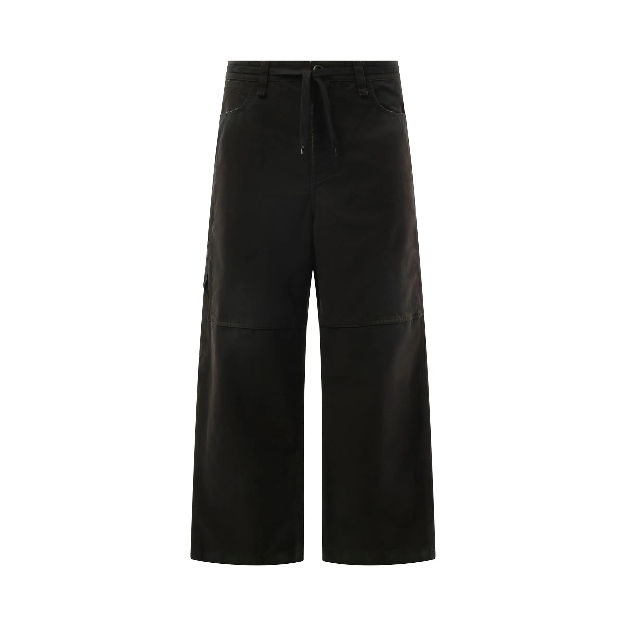 Cropped Skater Pants in Black