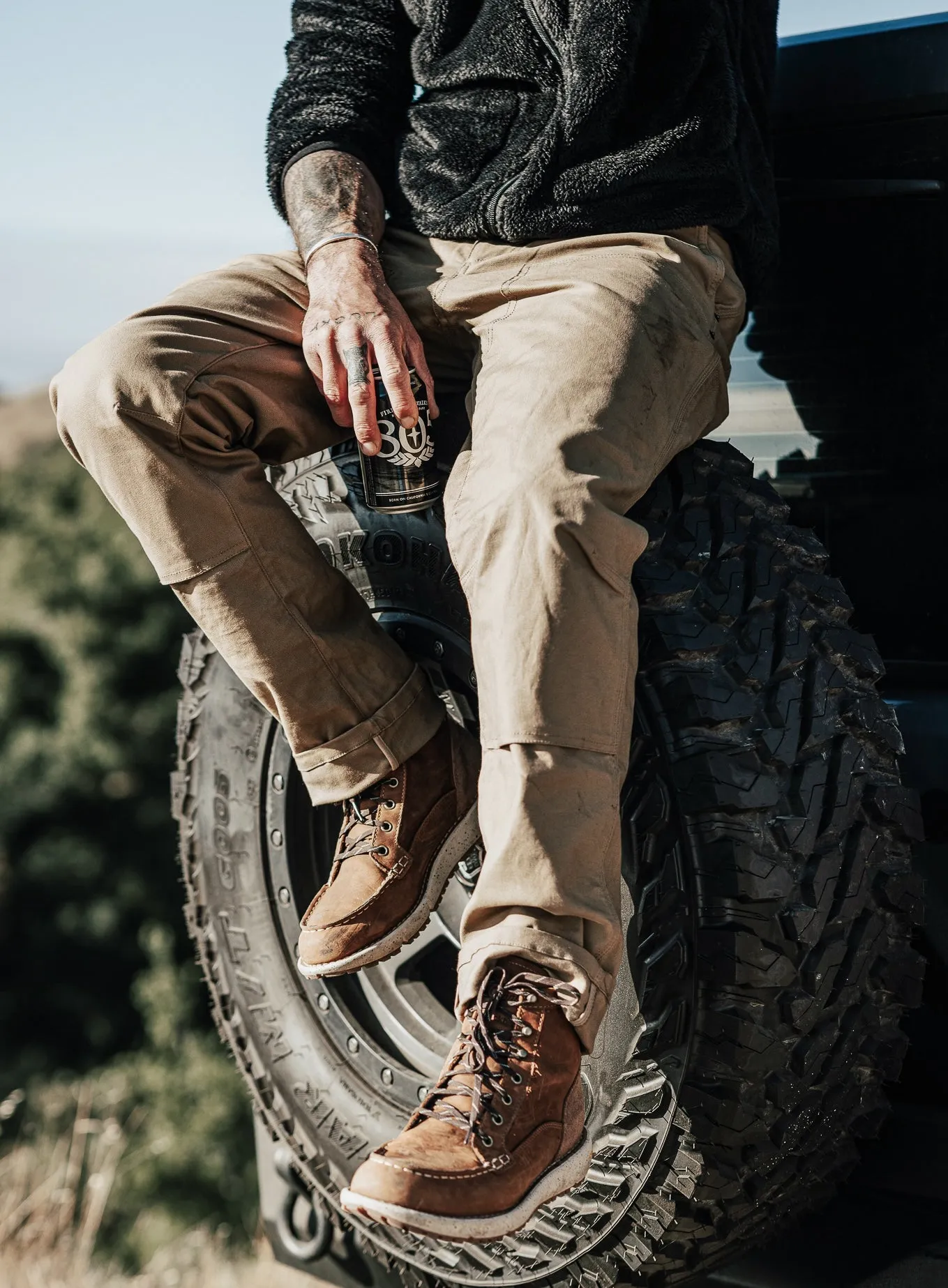 Draft Pant in Duck Canvas - Camel