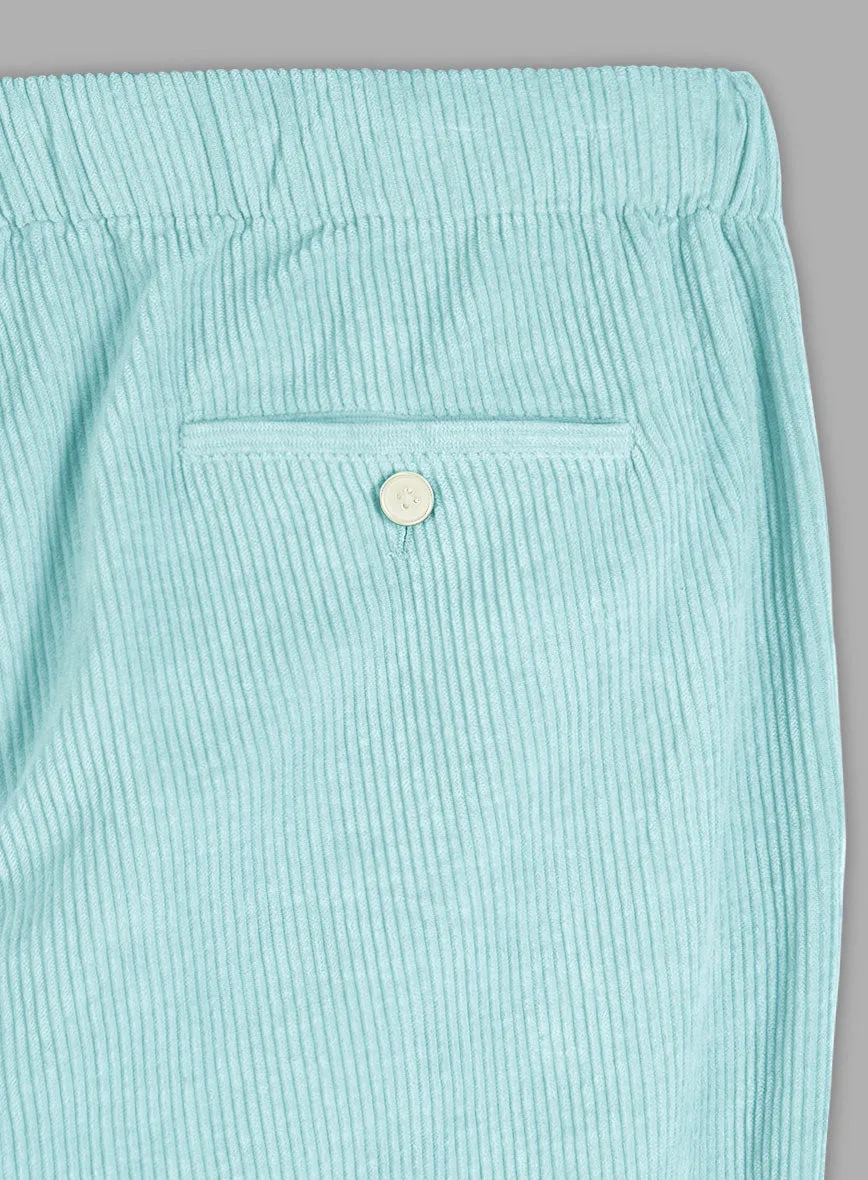 Easy Pants Light Blue Corduroy