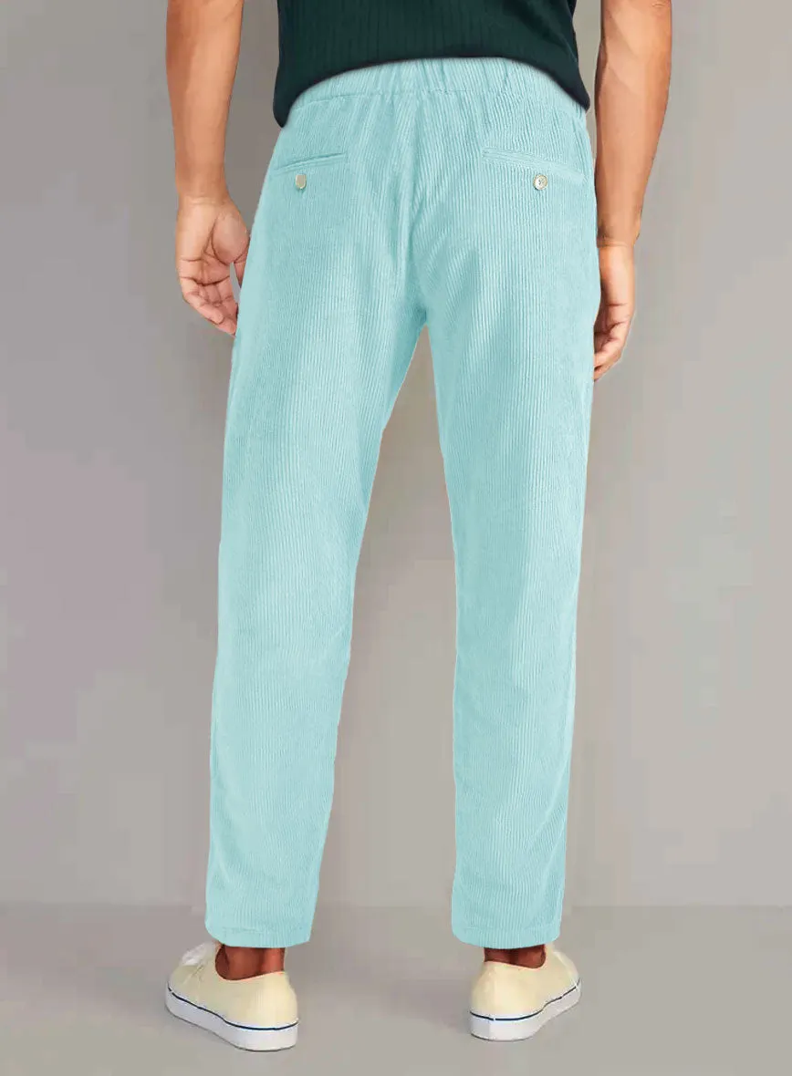 Easy Pants Light Blue Corduroy