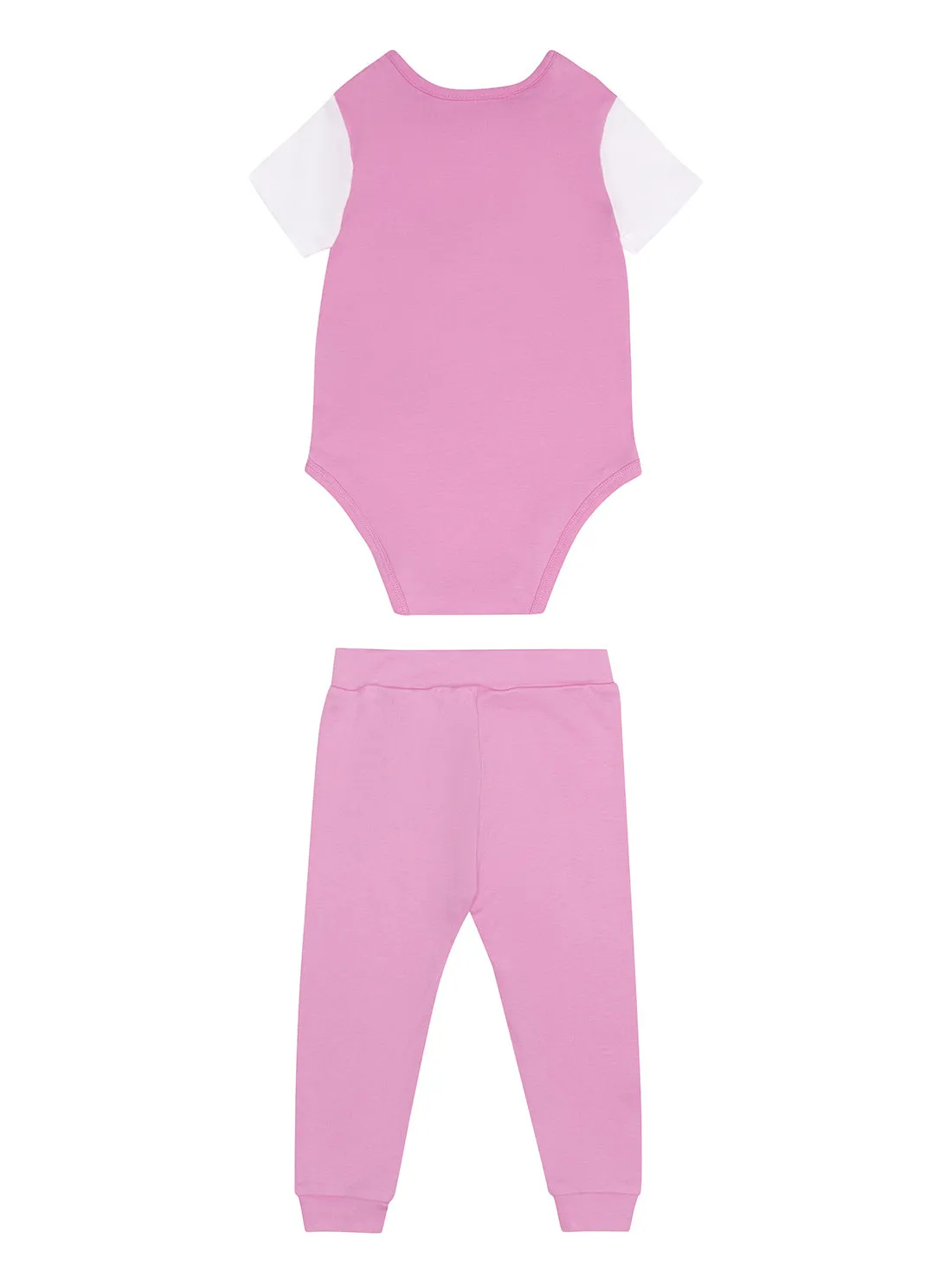 Eco Ciclamino Pink Bodysuit And Pants 2-Piece Set (0-12m)