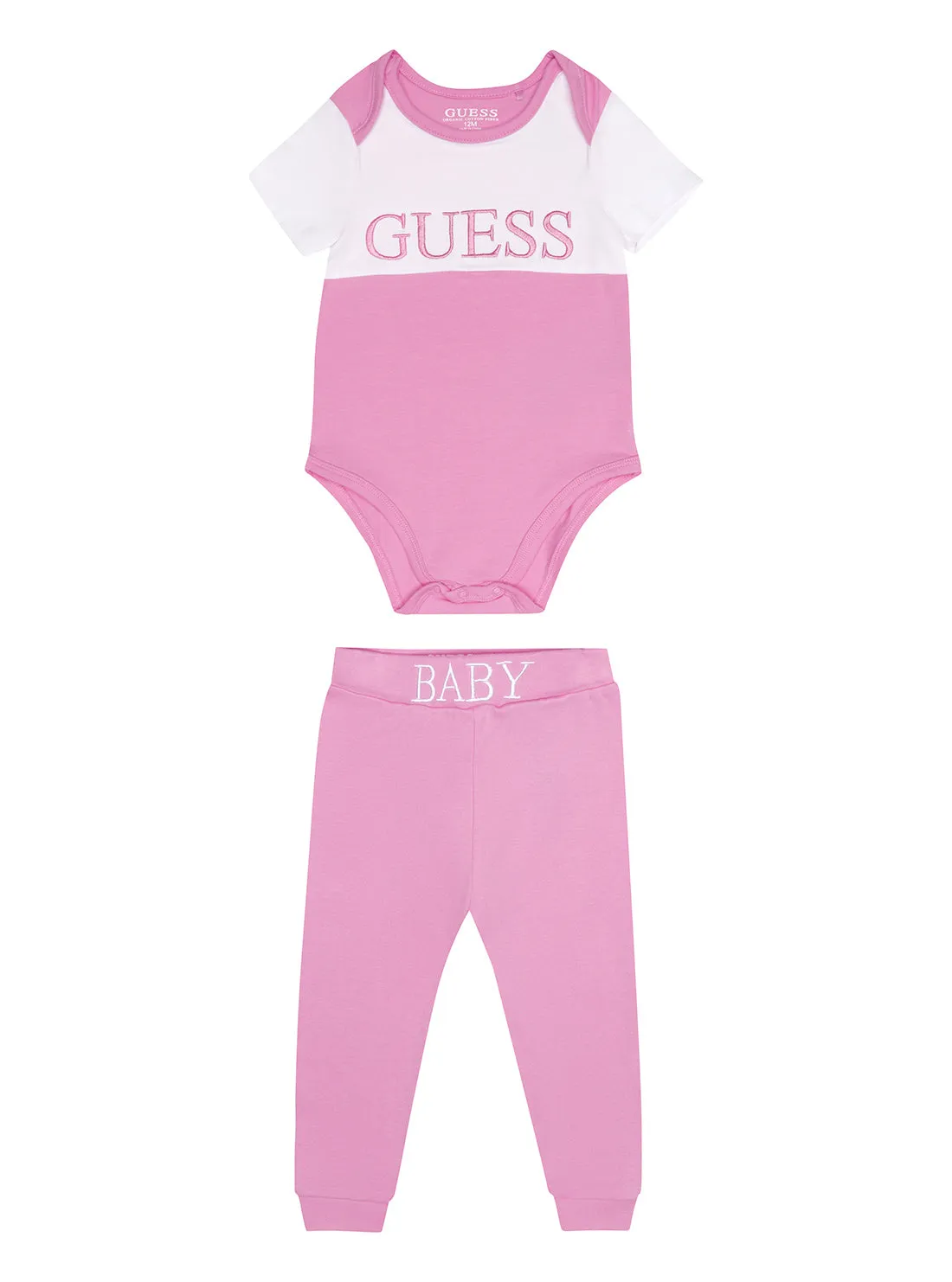 Eco Ciclamino Pink Bodysuit And Pants 2-Piece Set (0-12m)