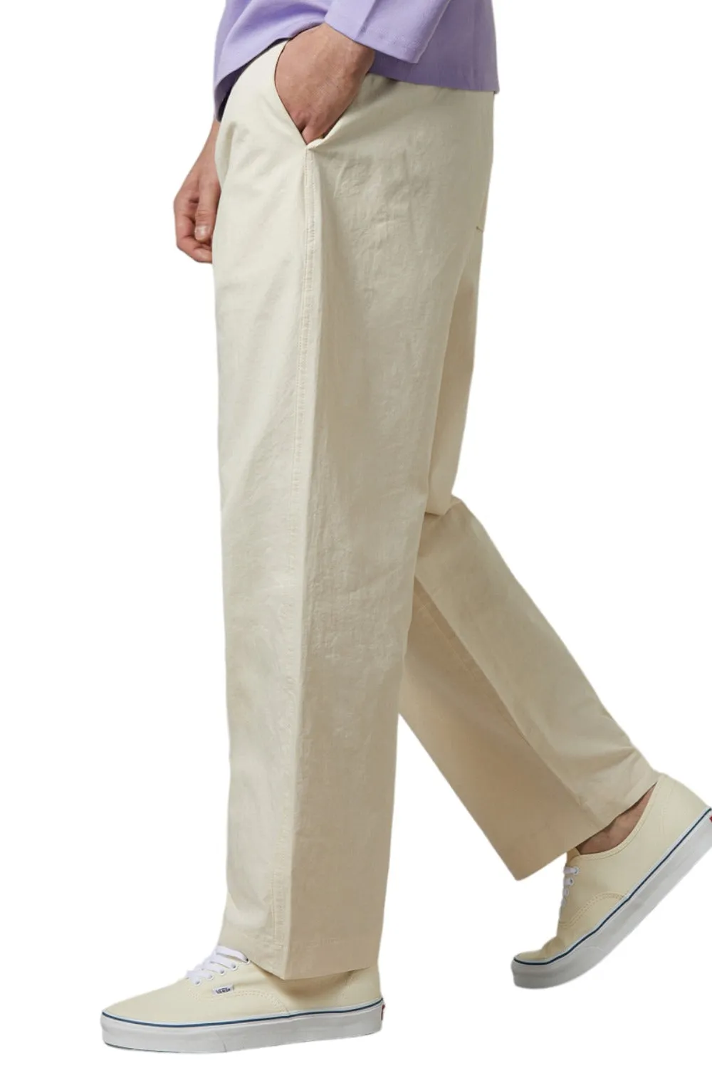 EDUARDO Men's Tapered Fit Banding Cotton Comfort Drawstring Pants.