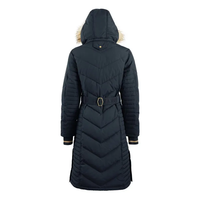 Fairfax & Favor Charlotte Padded Ladies Longline Coat - Navy Blue