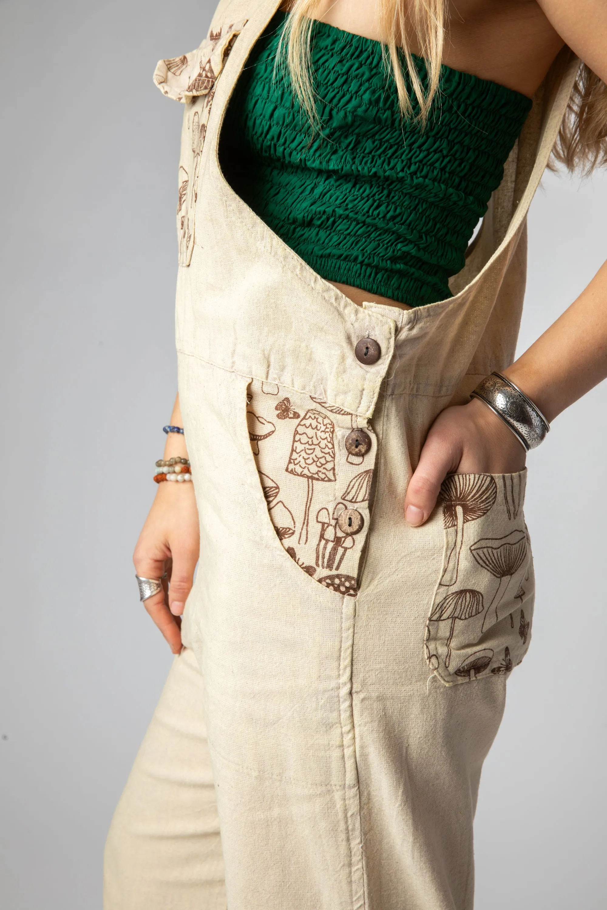 Festival Forager Mushroom Overalls