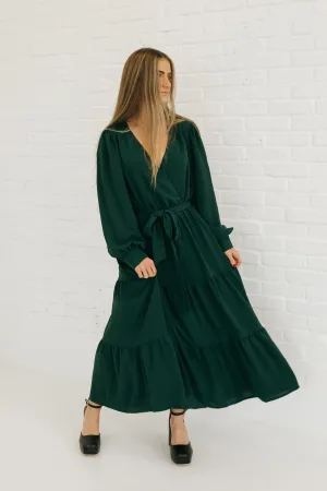 Harlen Dress-Hunter Green