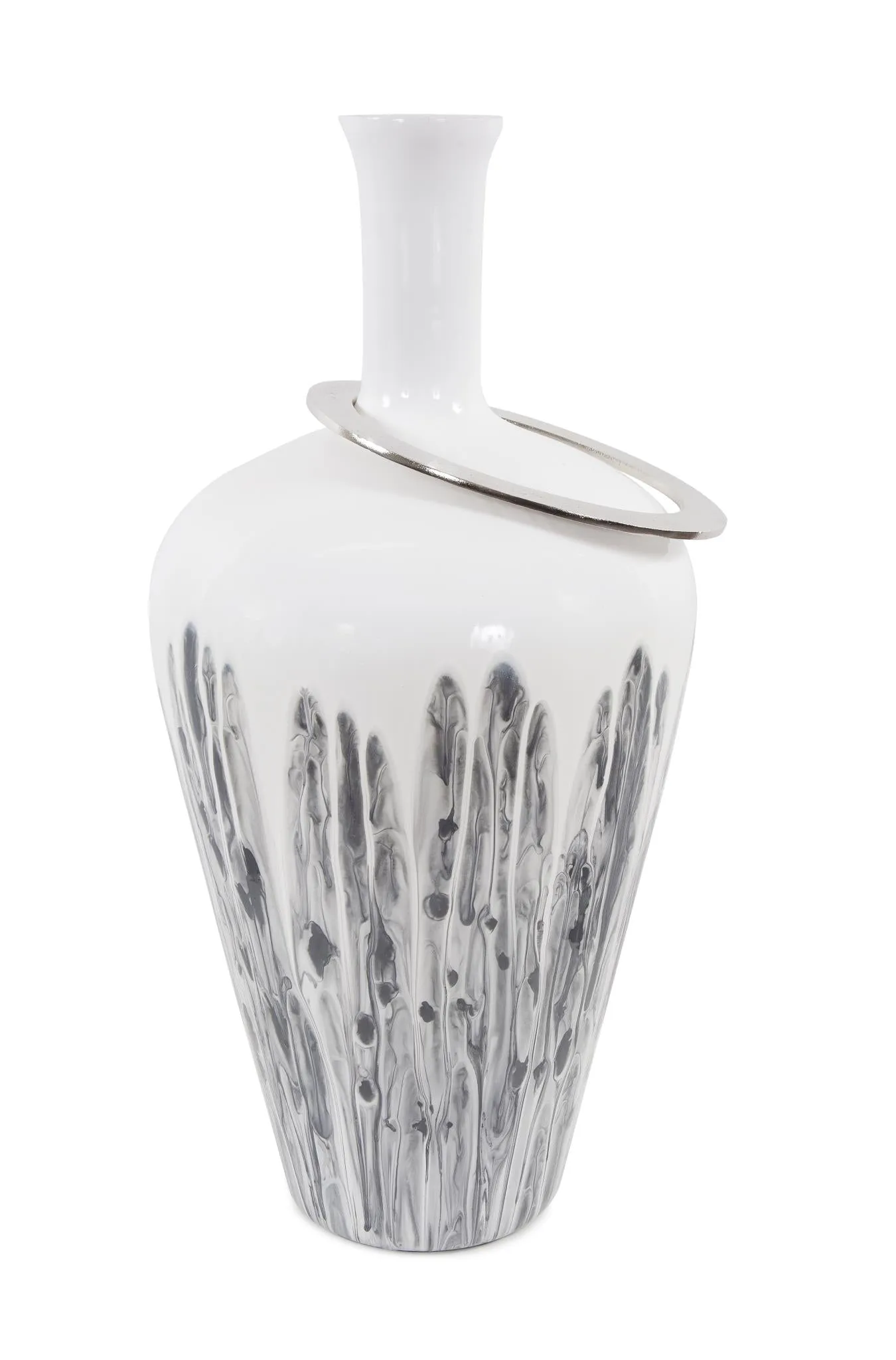 Howard Elliott Collection Albrecht Thin Necked Glass Vase, Large