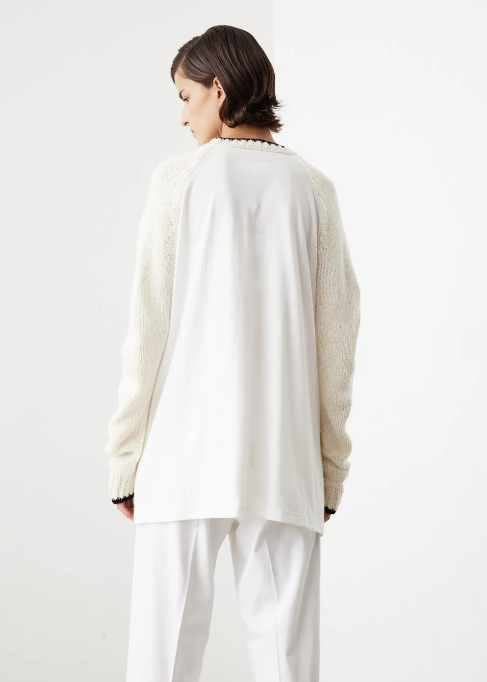 Logo Printed Oversized Knit