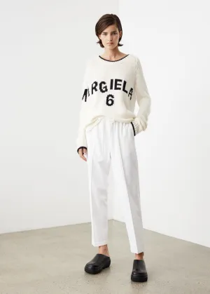 Logo Printed Oversized Knit