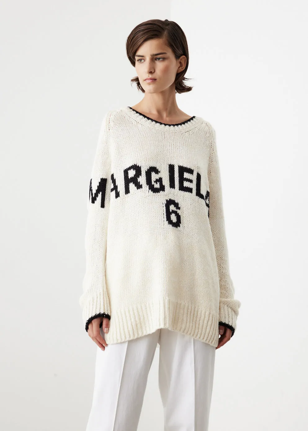 Logo Printed Oversized Knit