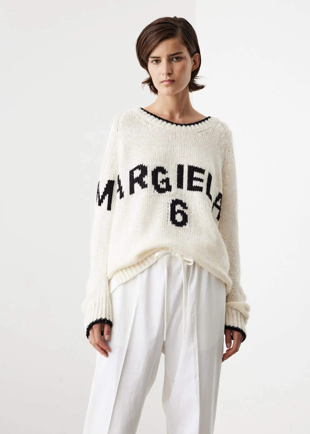 Logo Printed Oversized Knit