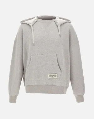 Marcel Grey Cotton Hoodie for Men