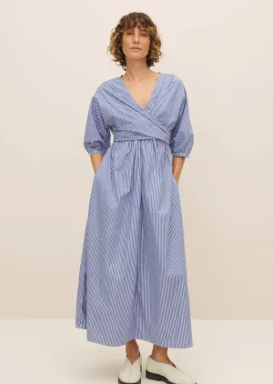 Marta Dress, Blue Stripe