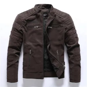 Men's Leather Jacket For Winter