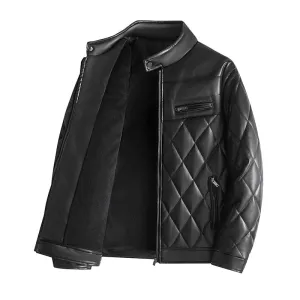 Men's Leather Jackets Thick Casual Men