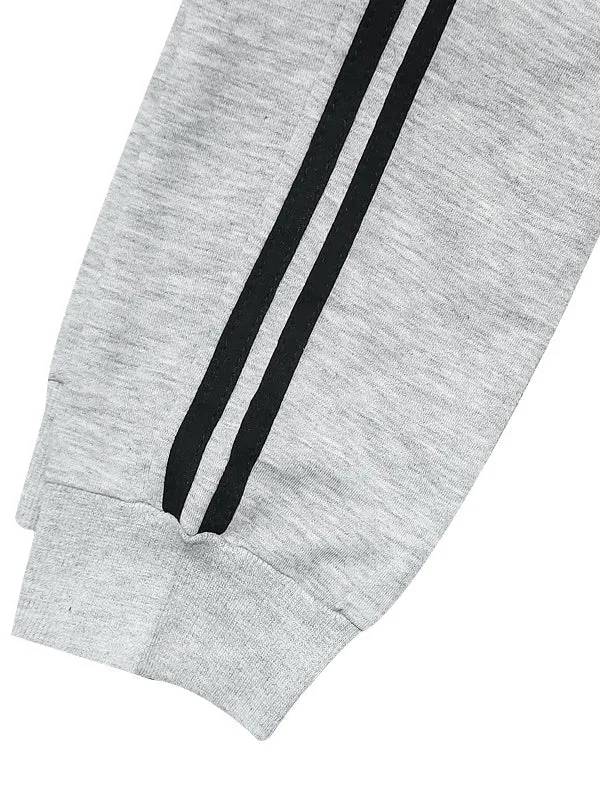 Men's Solid Color Striped Sports Jogger Pants