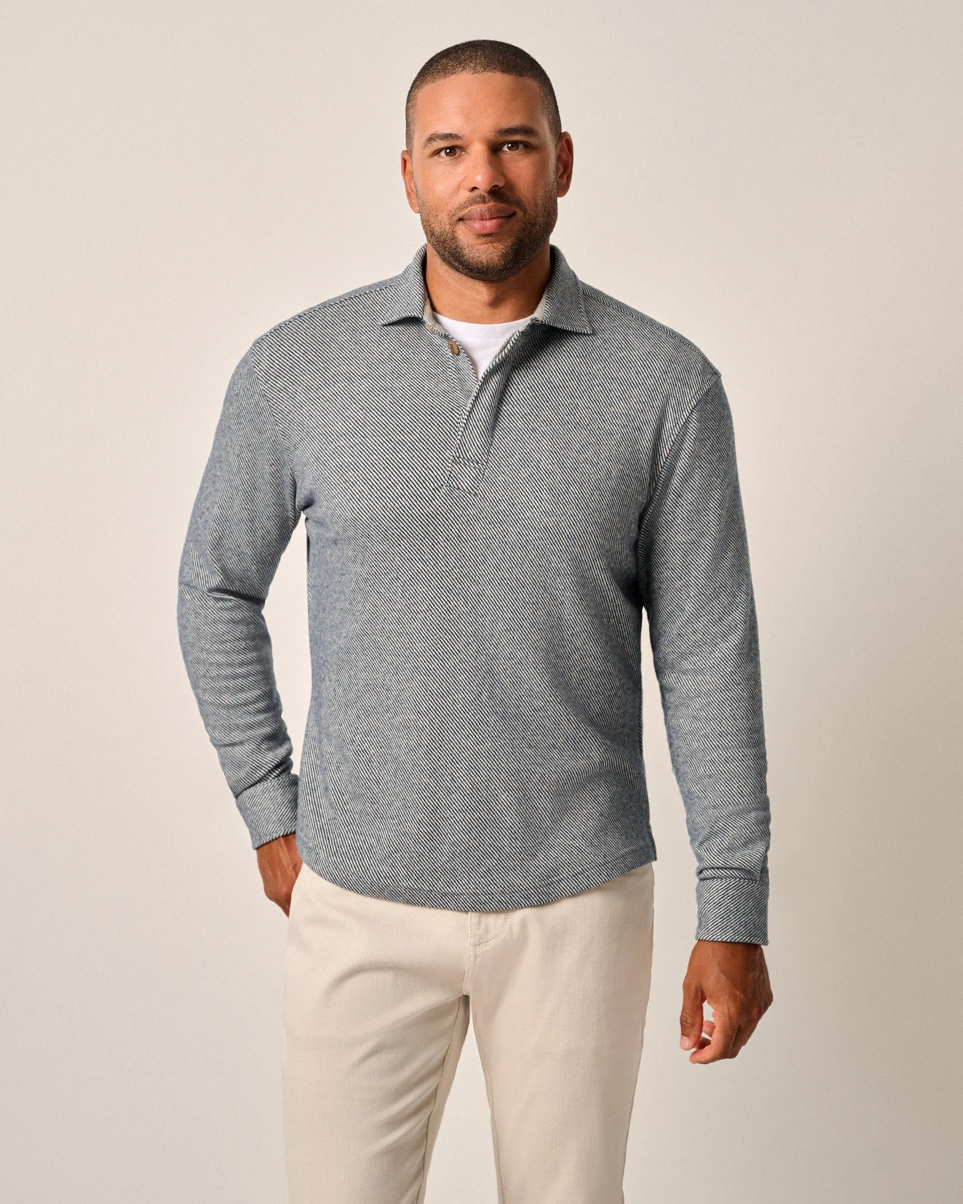 Middleton Cotton Stretch Knit Flannel Pullover