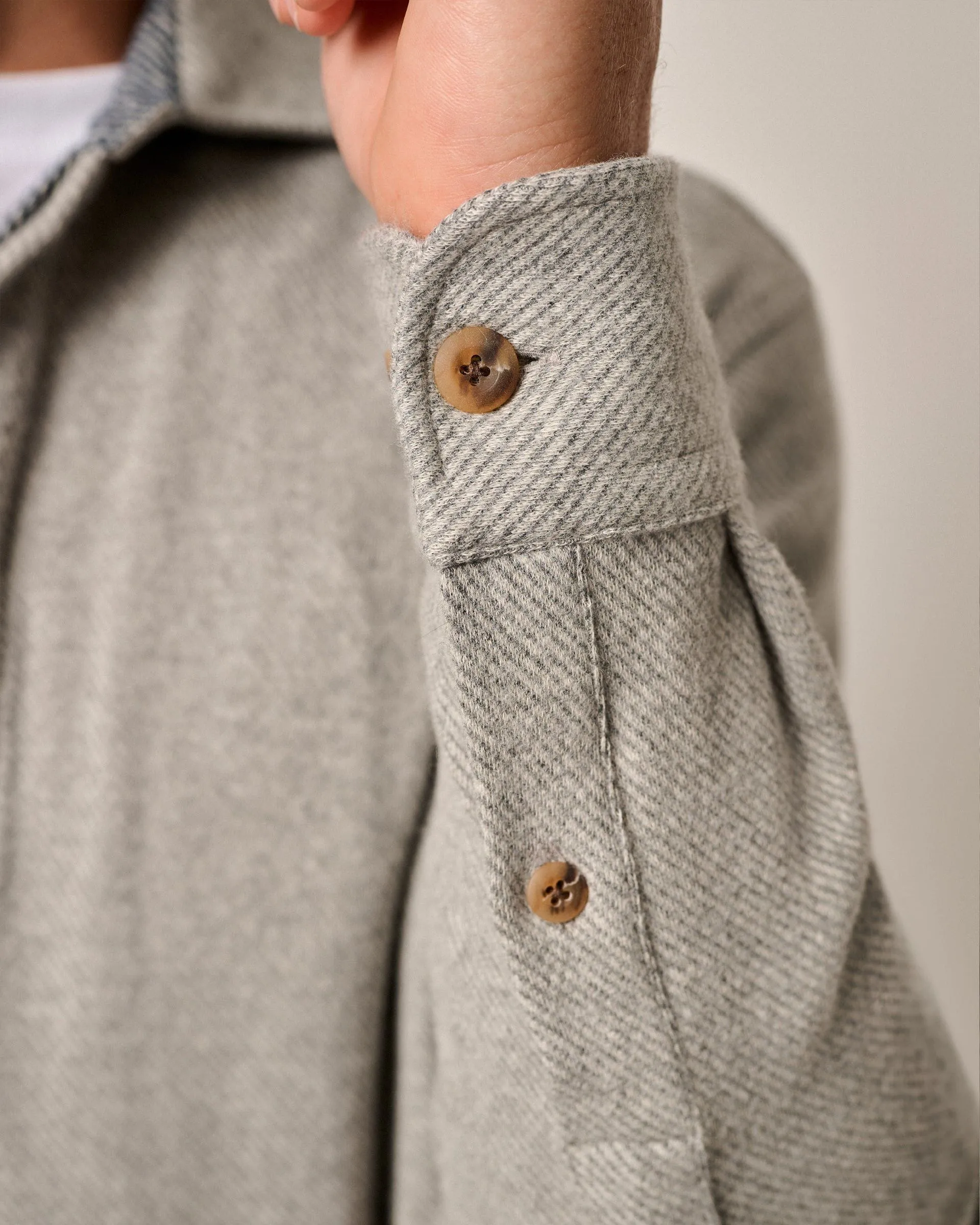 Middleton Cotton Stretch Knit Flannel Pullover