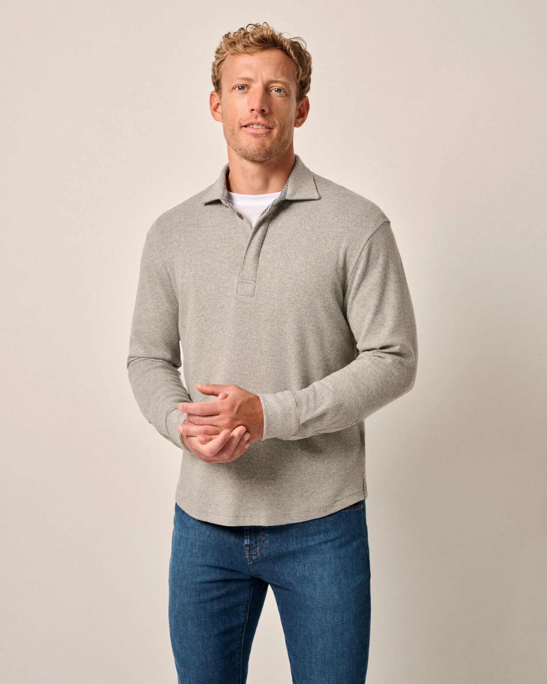 Middleton Cotton Stretch Knit Flannel Pullover