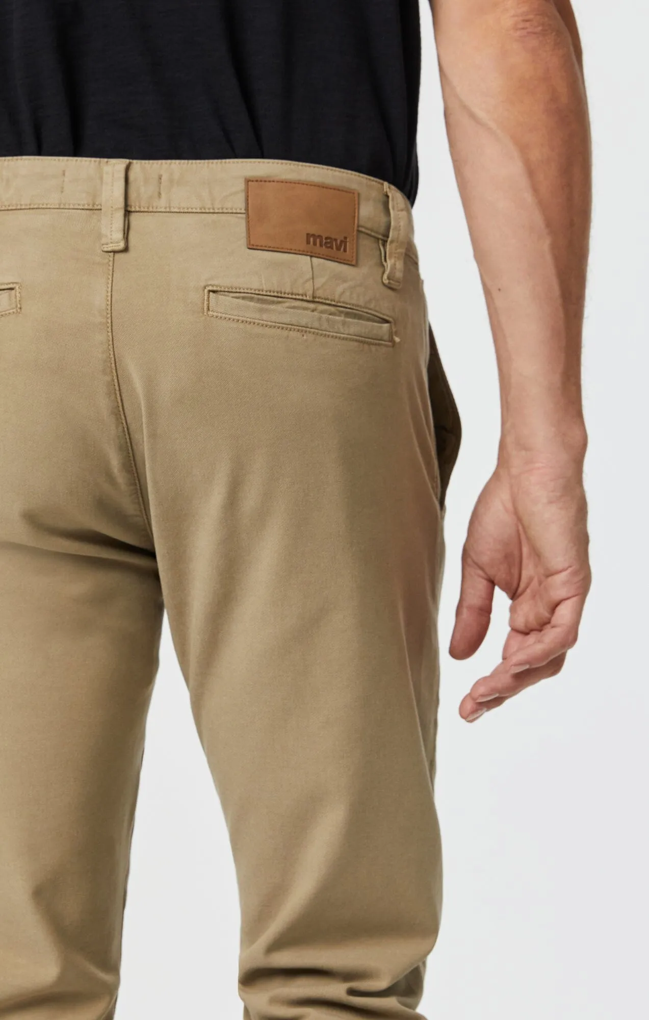 MILTON SLIM STRAIGHT CHINO IN BEIGE LUXE TWILL