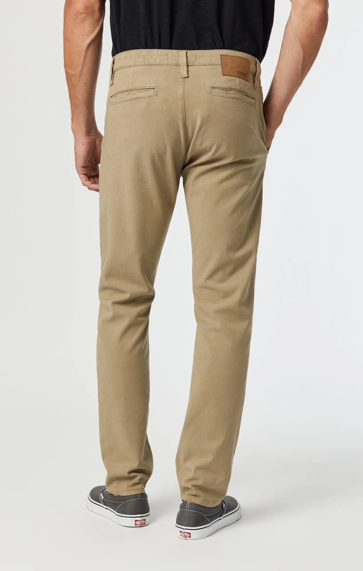 MILTON SLIM STRAIGHT CHINO IN BEIGE LUXE TWILL