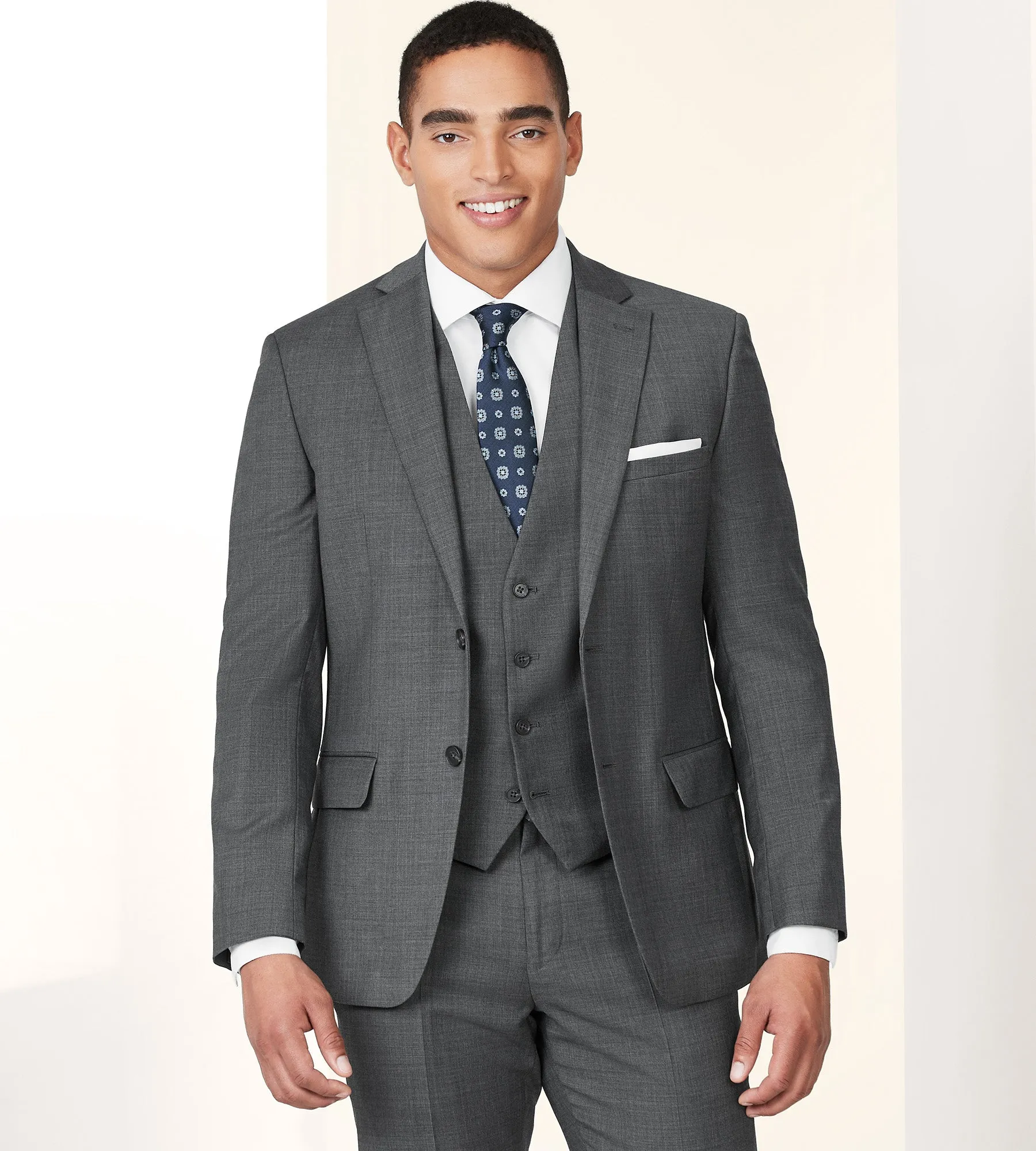 Modern Fit Wool Suit Vest