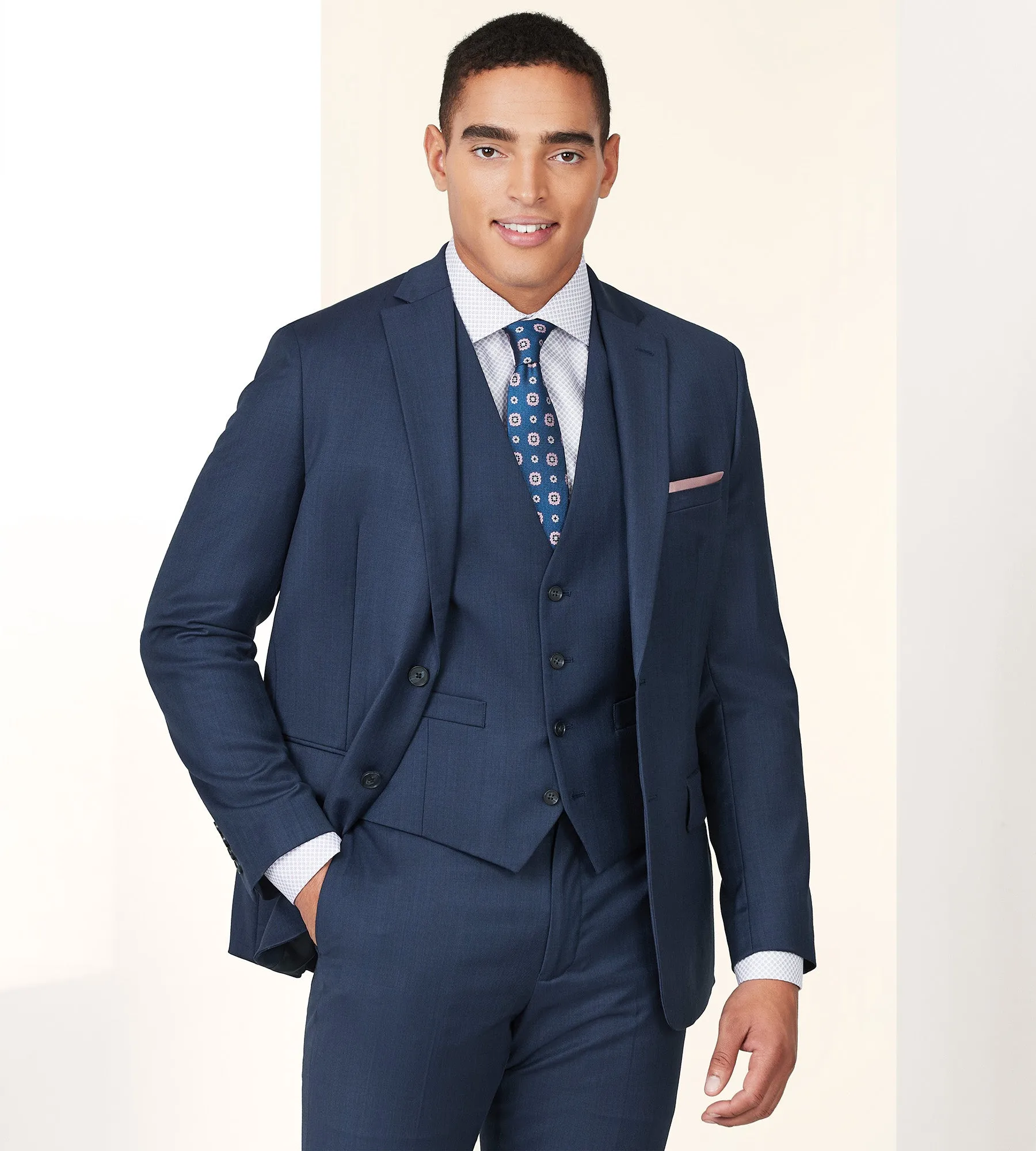 Modern Fit Wool Suit Vest